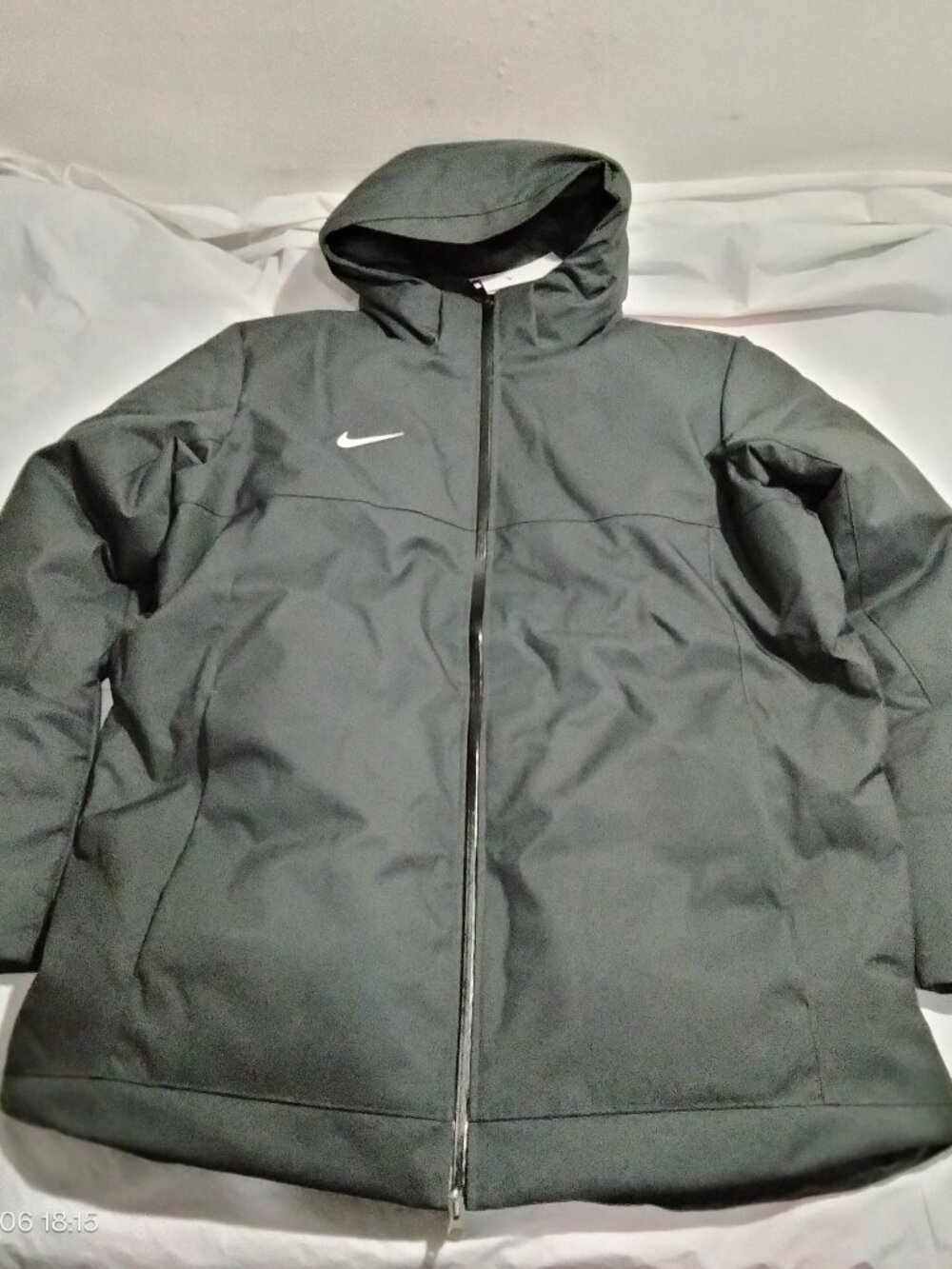 Nike 550 Duck Down Dark Gray Parka Coat Hooded DJ6526-060 Men’s Size XL NWT